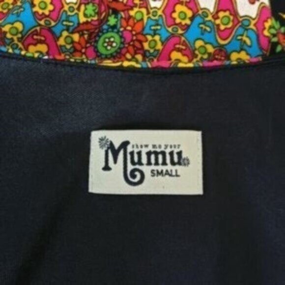 Show Me Your Mumu Boho Mini Shift Dress Black Size Small - Picture 5 of 6